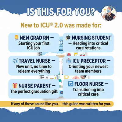 New to ICU™ 2.0: A Visual Guide to Critical Care Nursing — Complete ICU Starter Kit